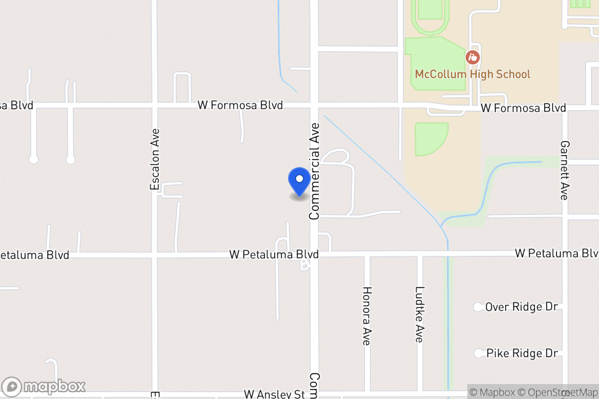 Map of 3549  Commercial Ave