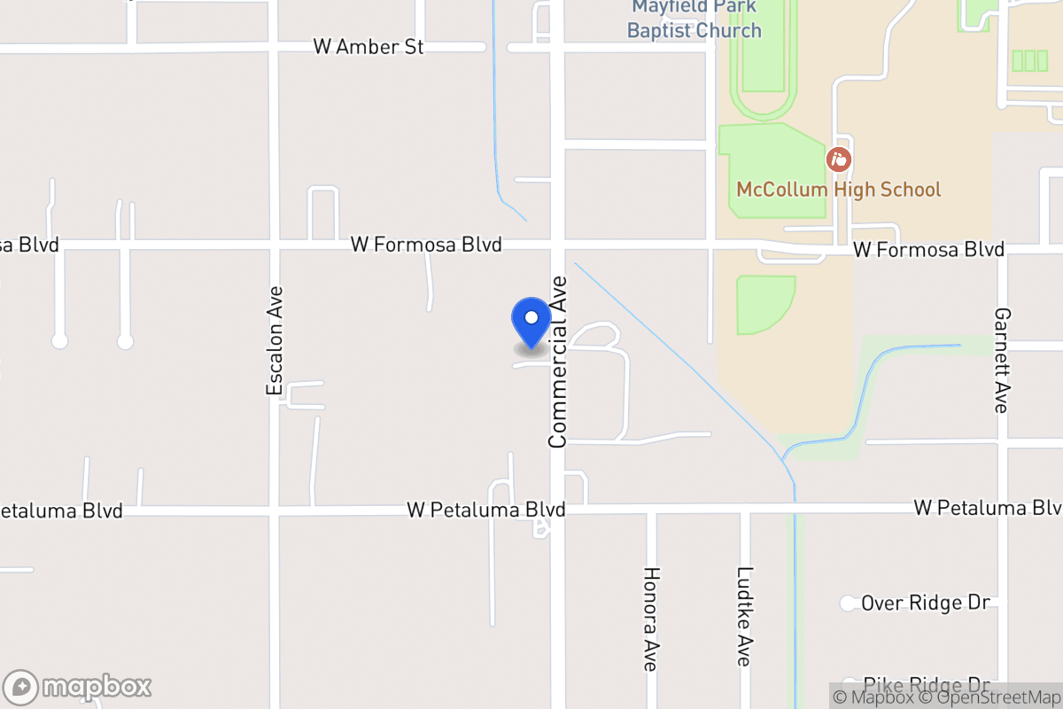 Map of 3531  Commercial Ave