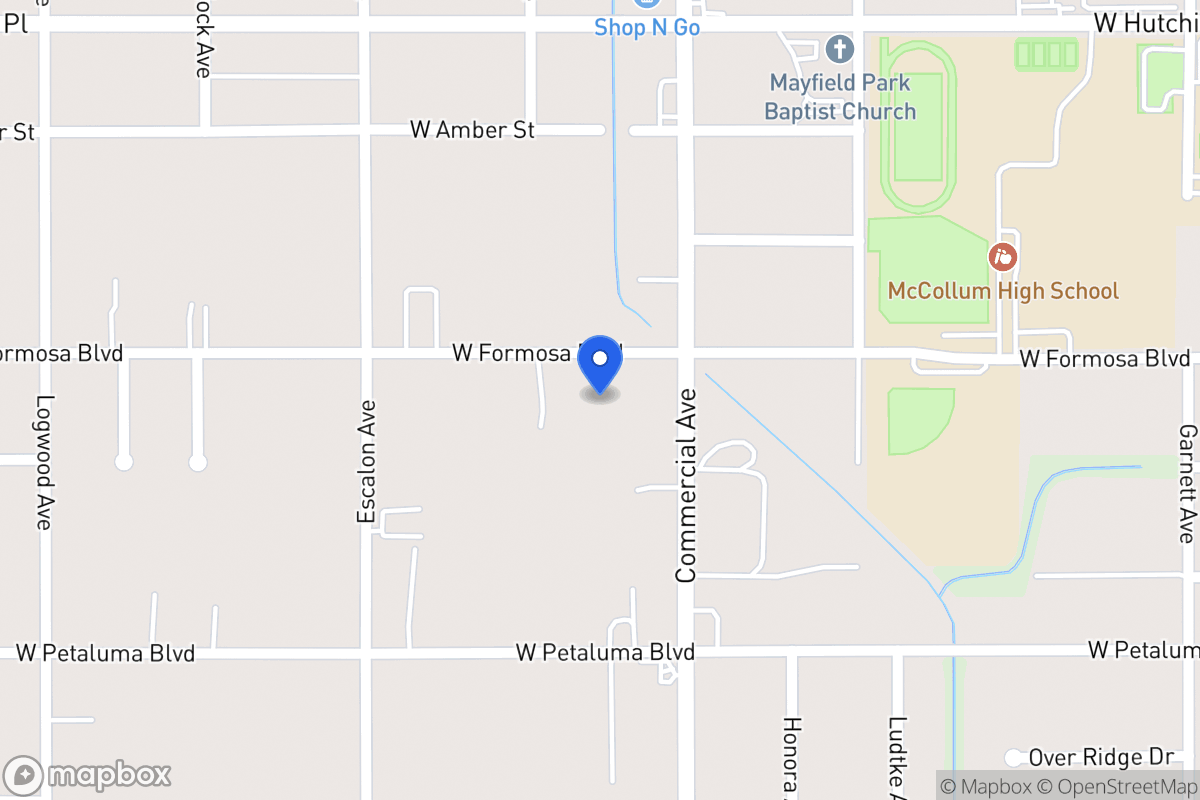 Map of 818 W Formosa Blvd