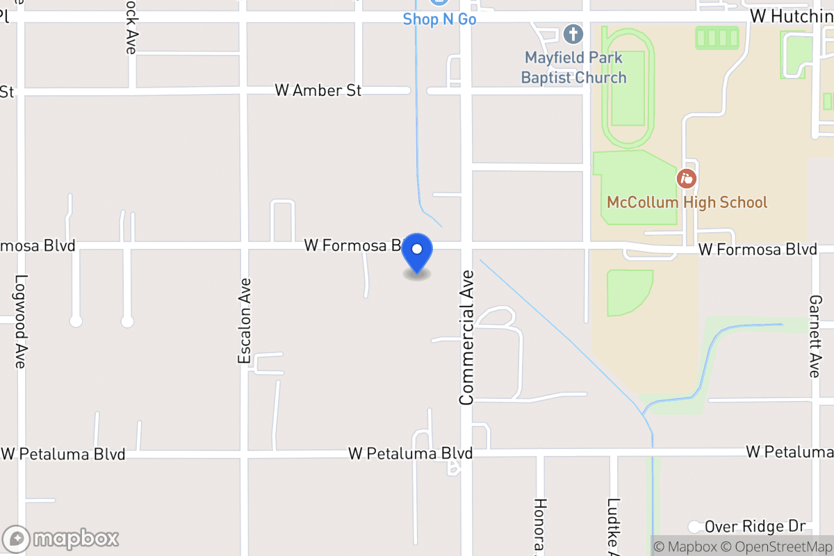 Map of 814 W Formosa Blvd