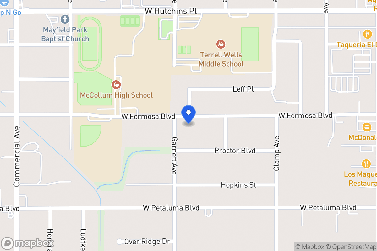 Map of 430 W Formosa Blvd