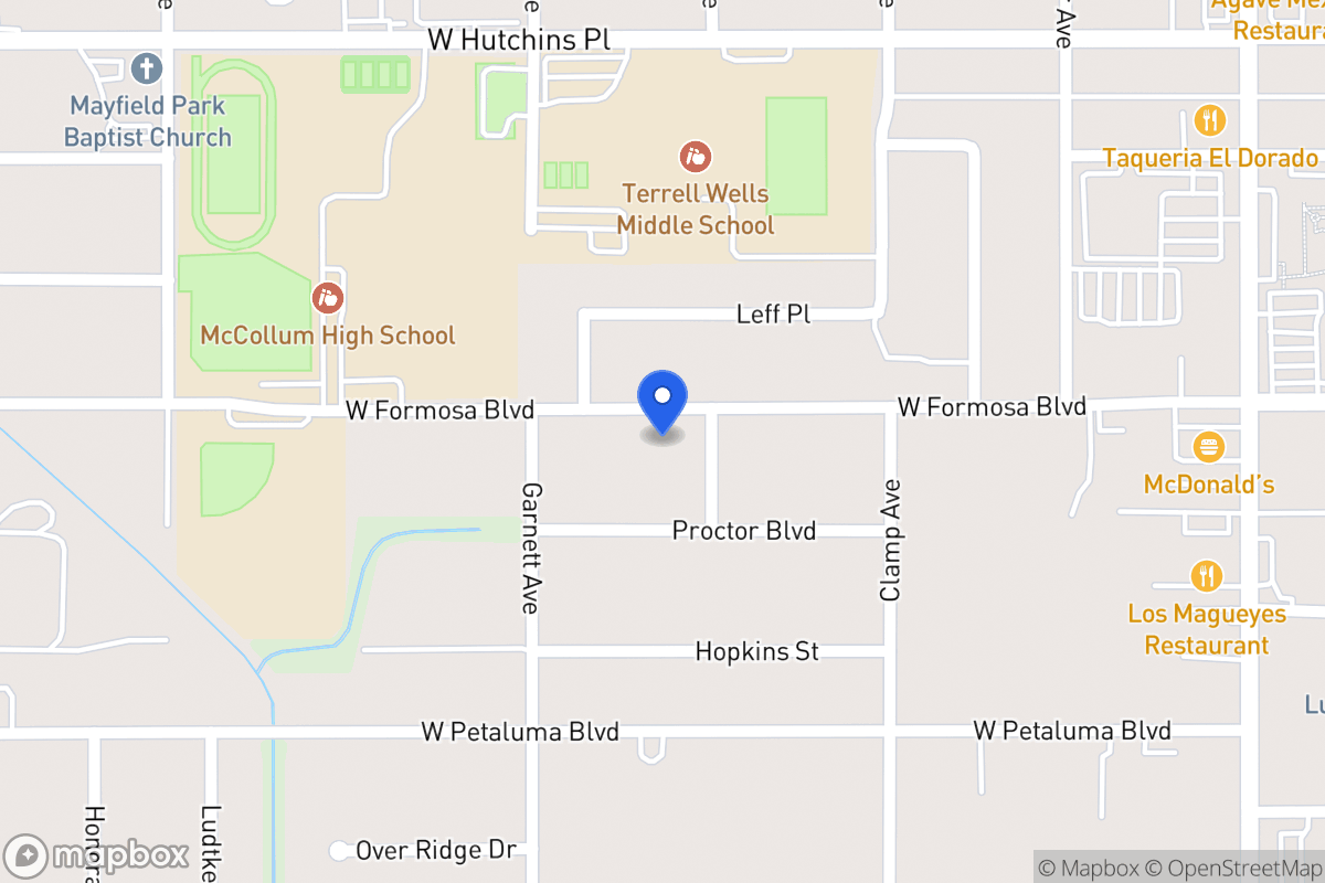 Map of 410 W Formosa Blvd