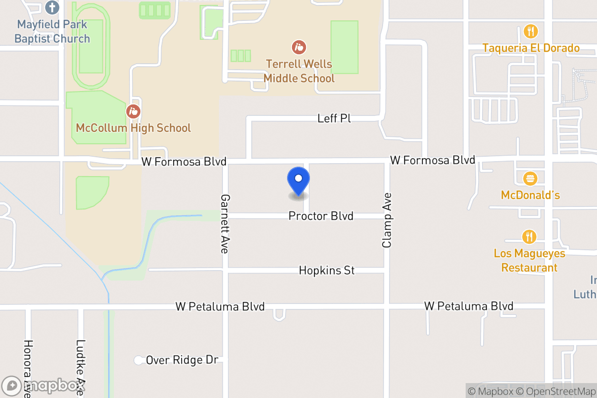 Map of 203  Proctor Blvd