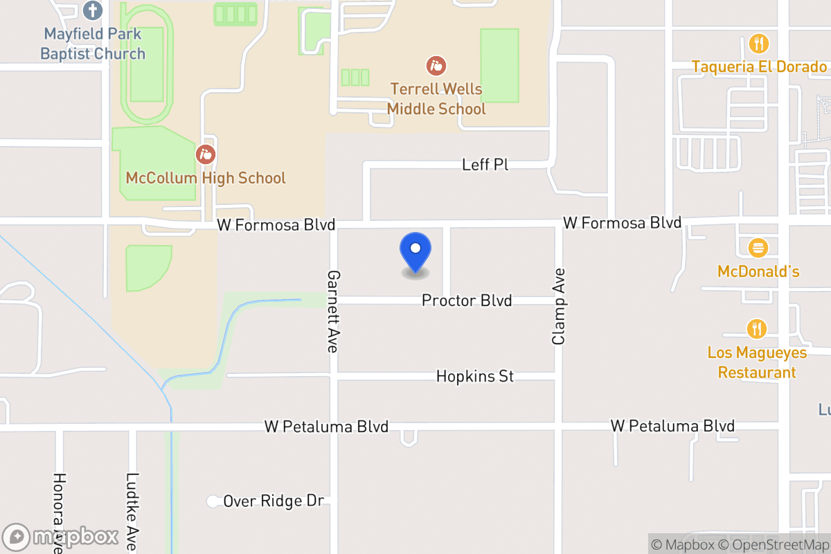 Map of 211  Proctor Blvd