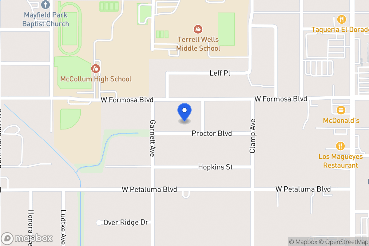 Map of 215  Proctor Blvd