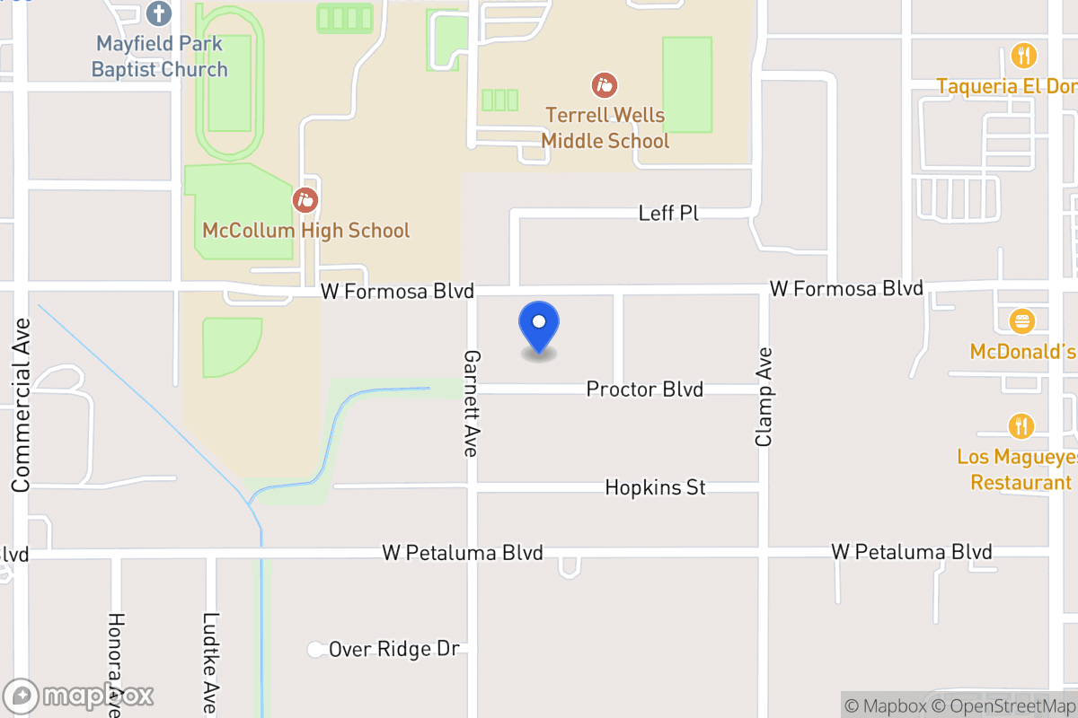 Map of 223  Proctor Blvd