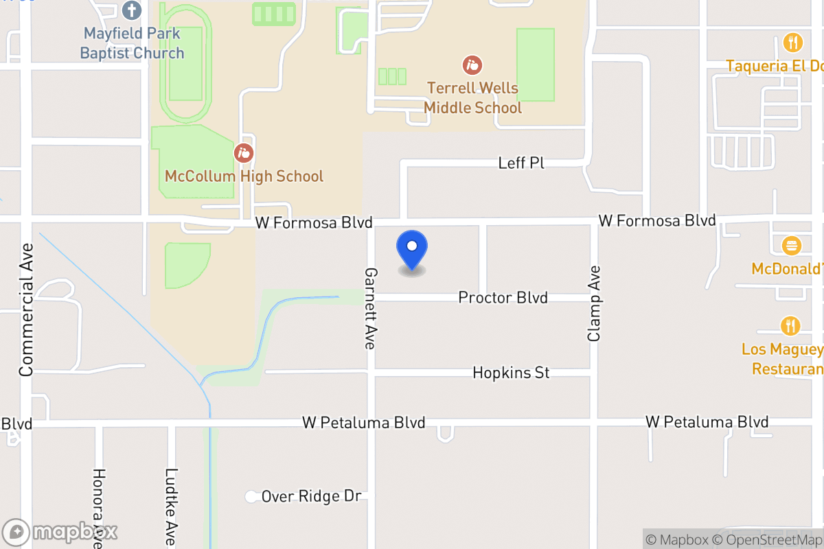 Map of 227  Proctor Blvd