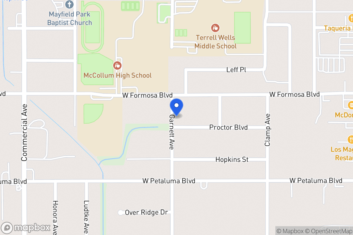 Map of 239  Proctor Blvd