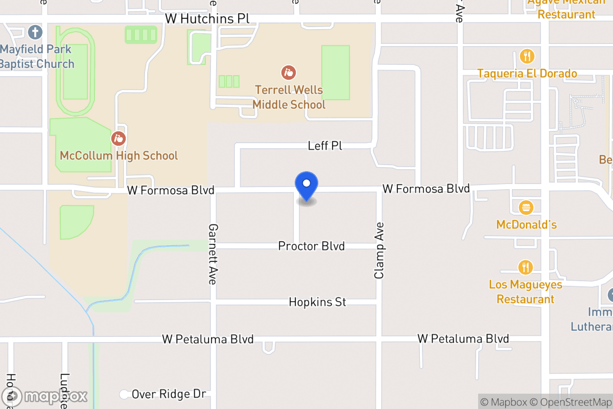 Map of 338 W Formosa Blvd