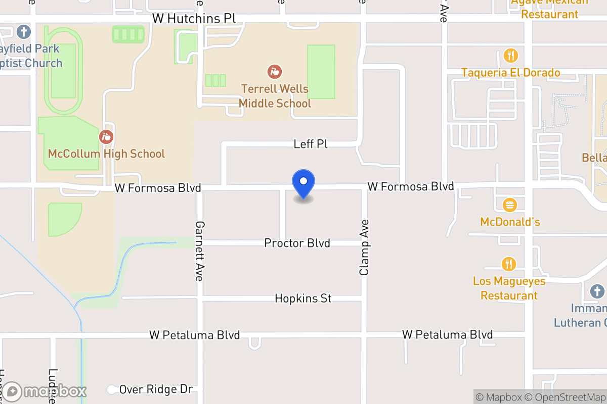 Map of 330 W Formosa Blvd