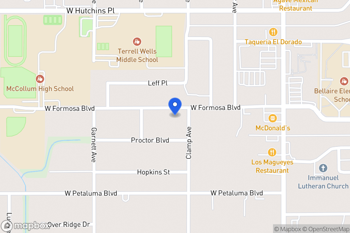 Map of 310 W Formosa Blvd