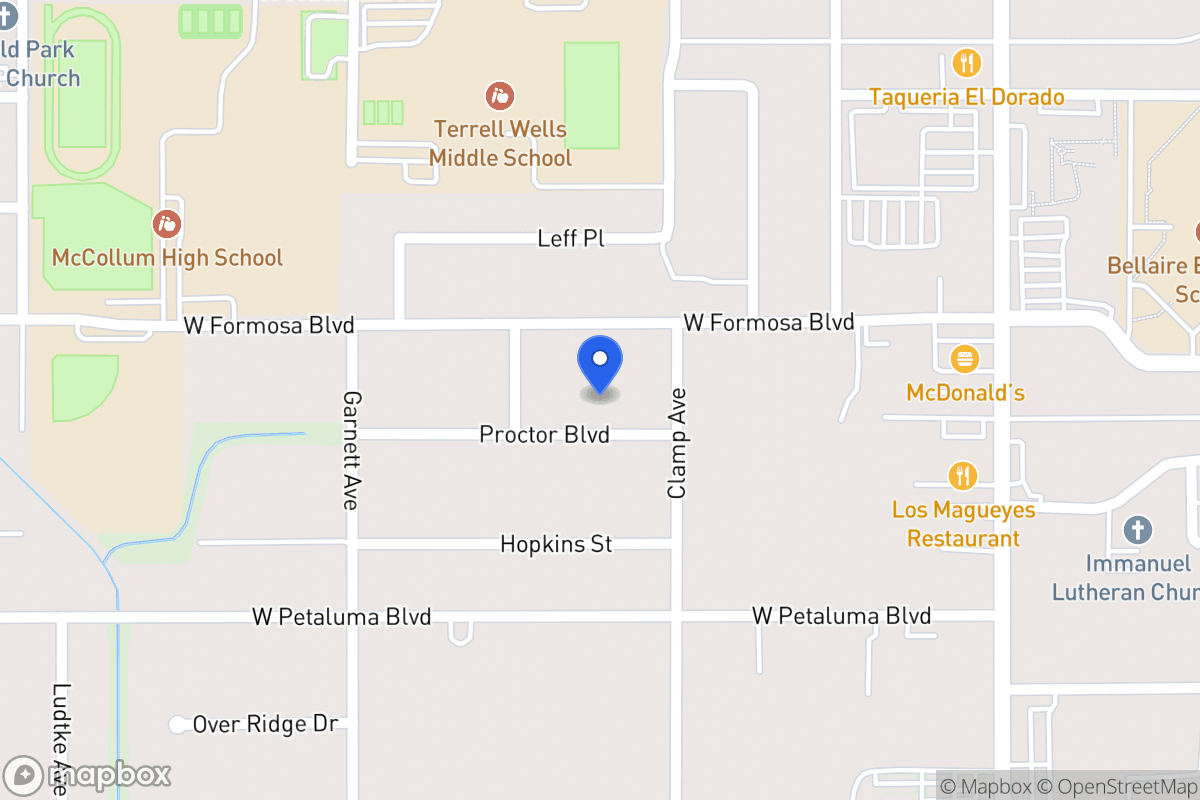 Map of 119  Proctor Blvd