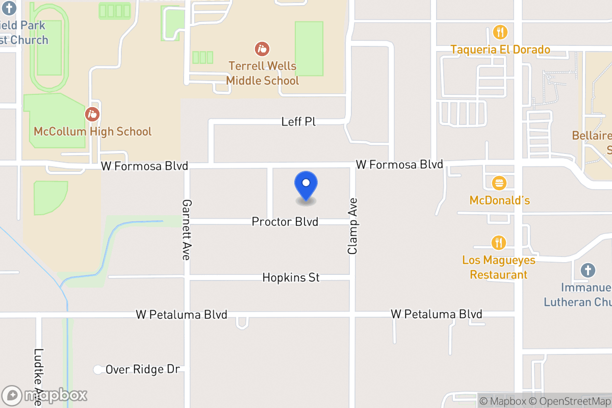 Map of 123  Proctor Blvd