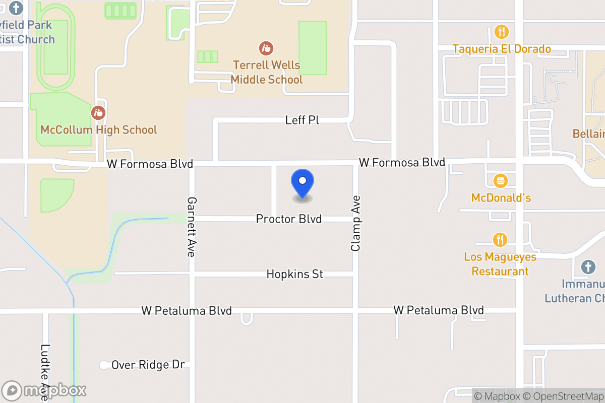 Map of 127  Proctor Blvd