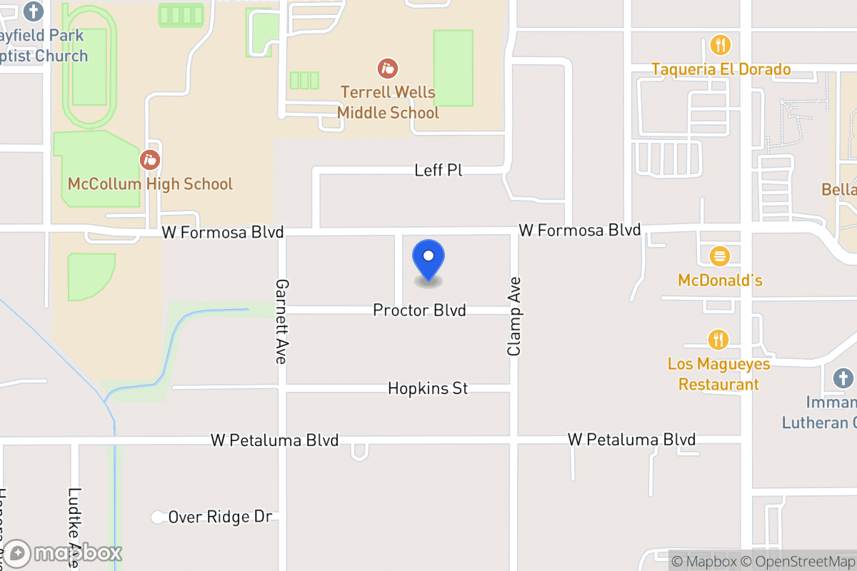 Map of 131  Proctor Blvd