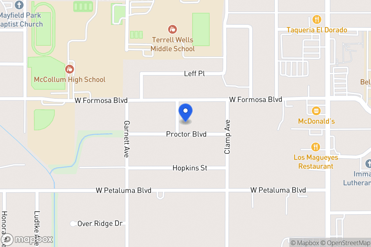 Map of 135  Proctor Blvd
