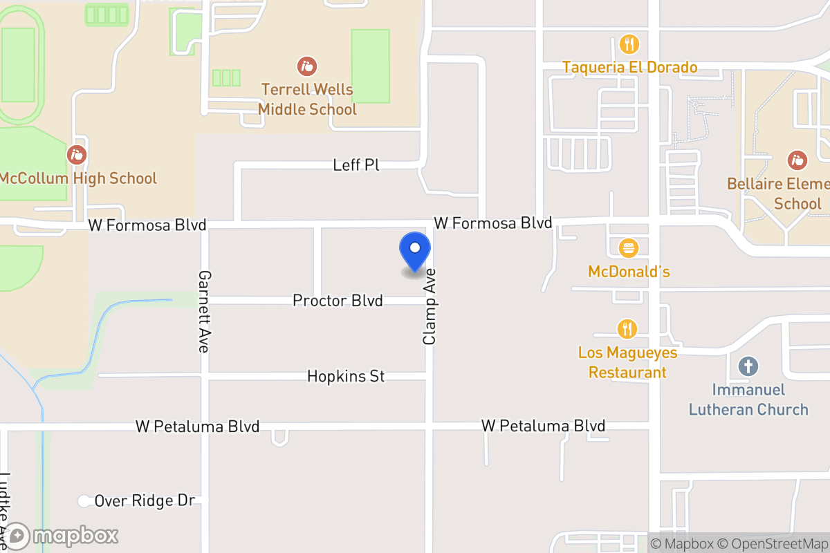 Map of 103  Proctor Blvd