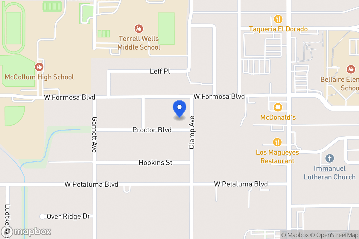 Map of 111  Proctor Blvd