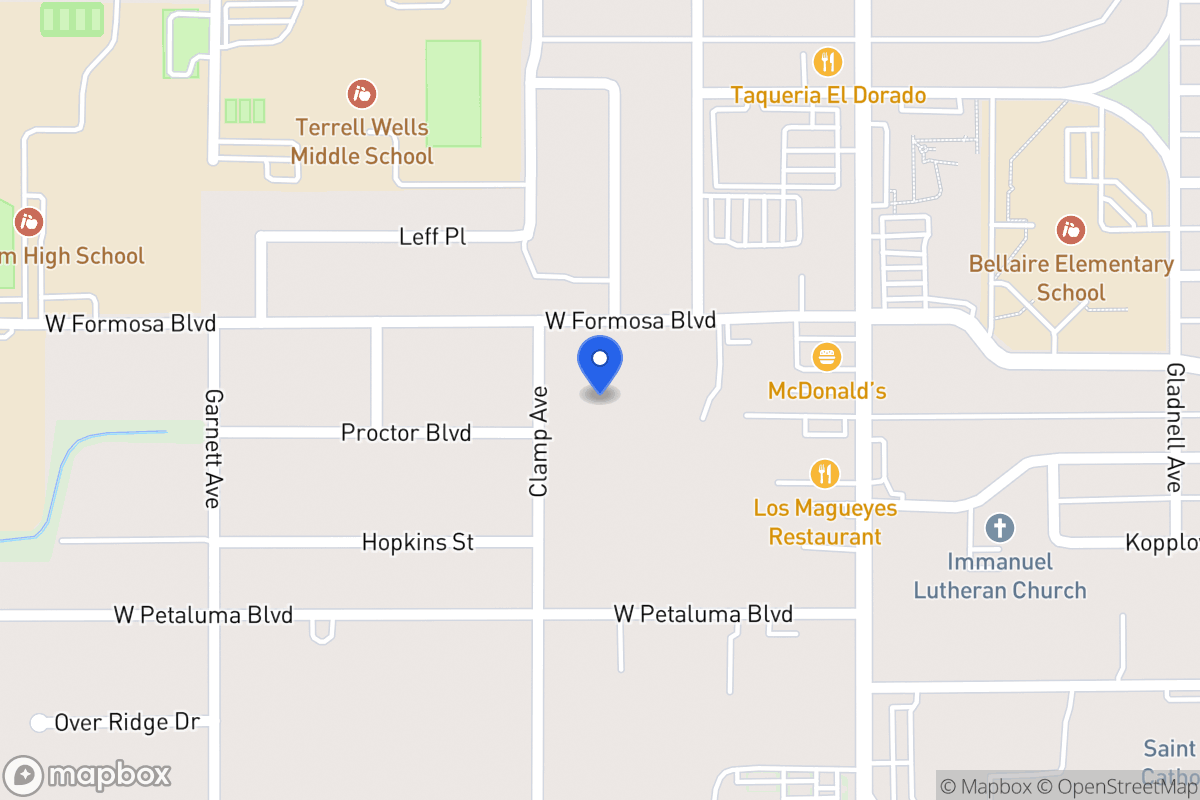 Map of 222 W Formosa Blvd