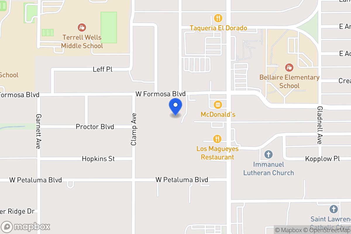 Map of 202 W Formosa Blvd