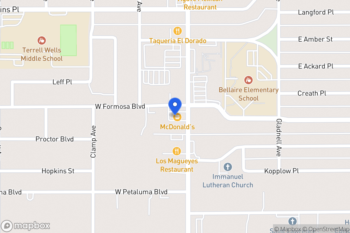 Map of 3701  Pleasanton Rd
