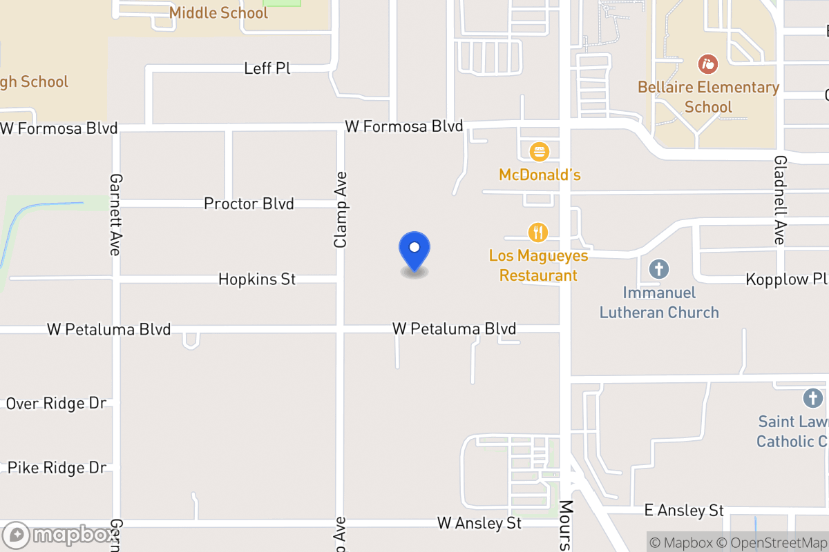 Map of 151 W Petaluma Blvd