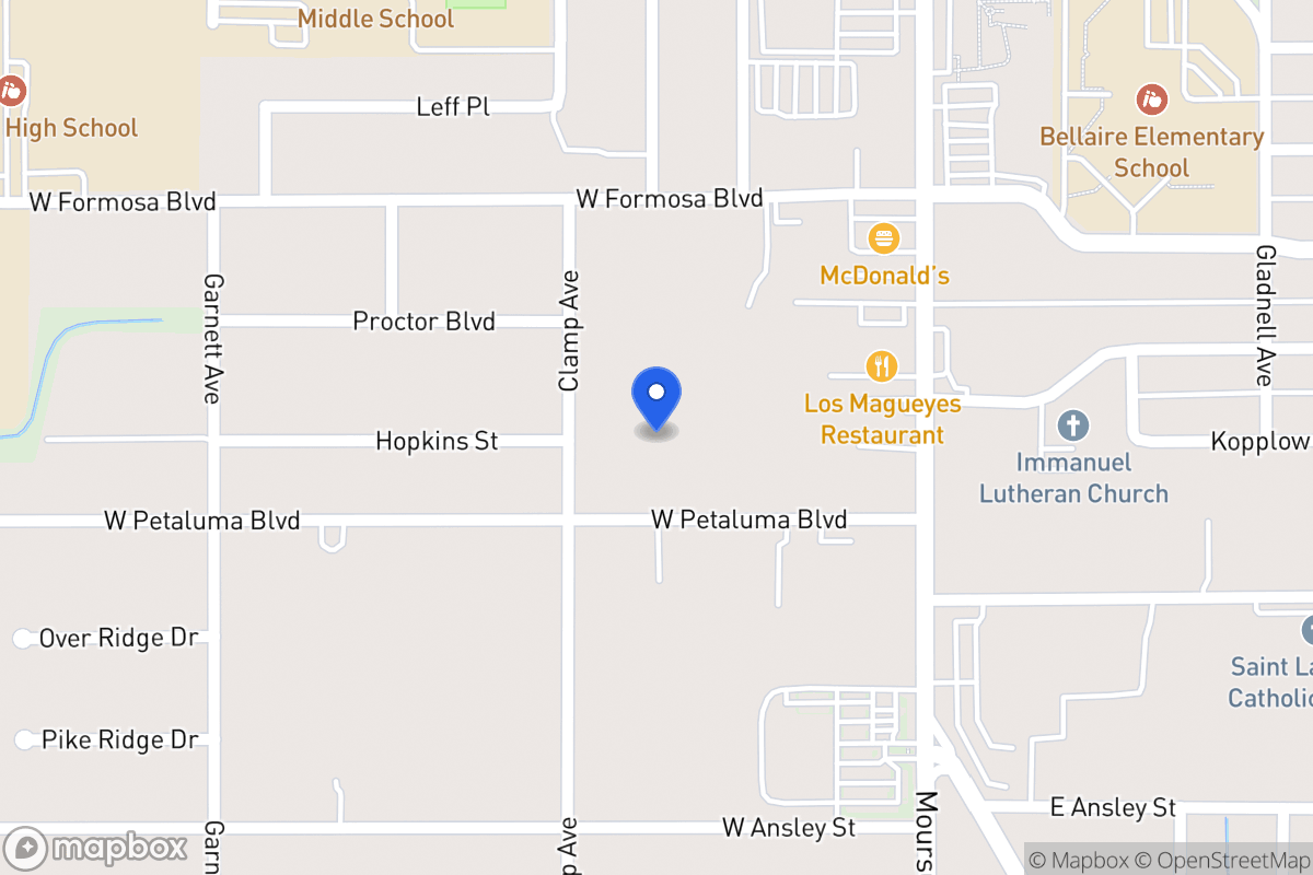 Map of 163 W Petaluma Blvd
