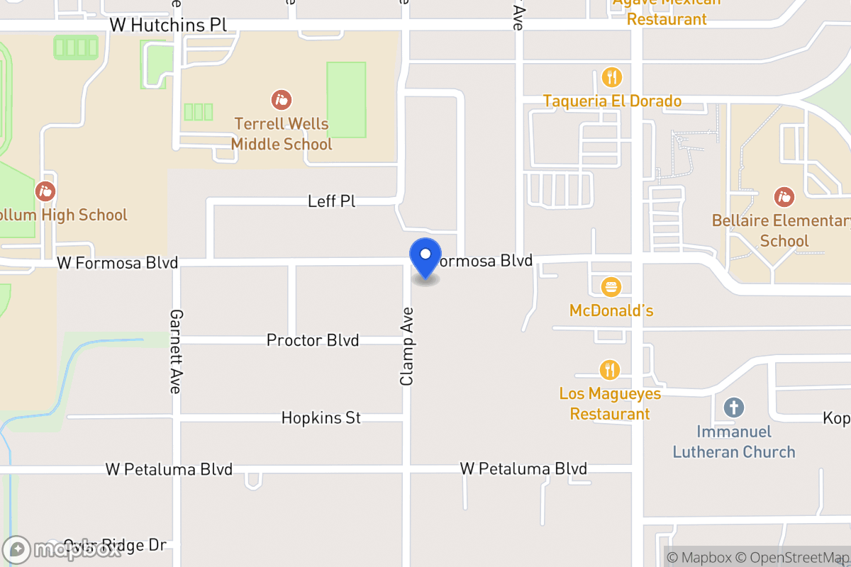Map of 234 W Formosa Blvd
