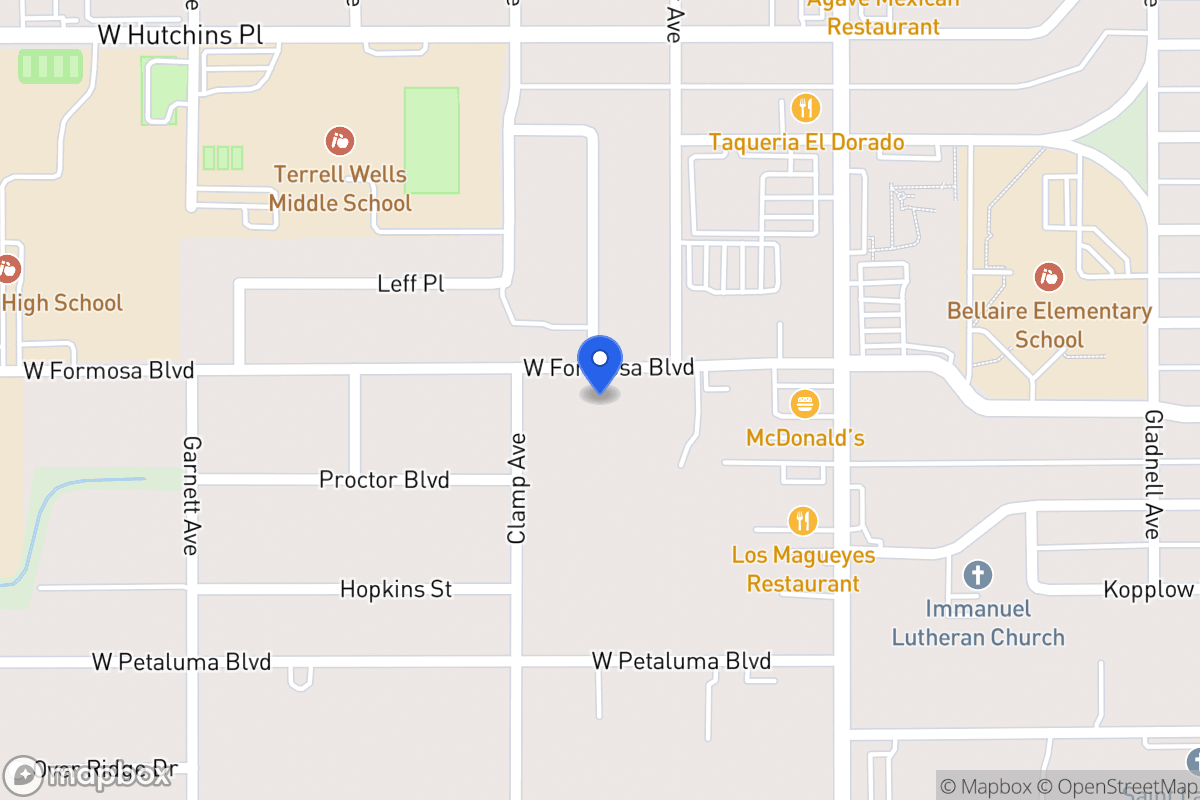 Map of 218 W Formosa Blvd