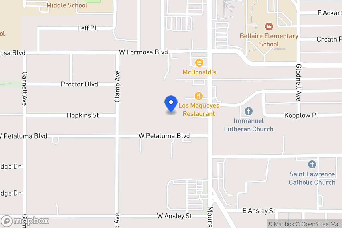 Map of 131 W Petaluma Blvd