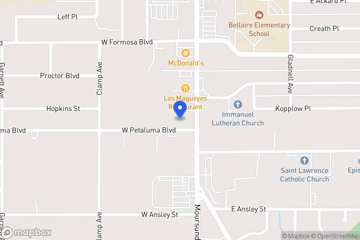 Map of 111 W Petaluma Blvd