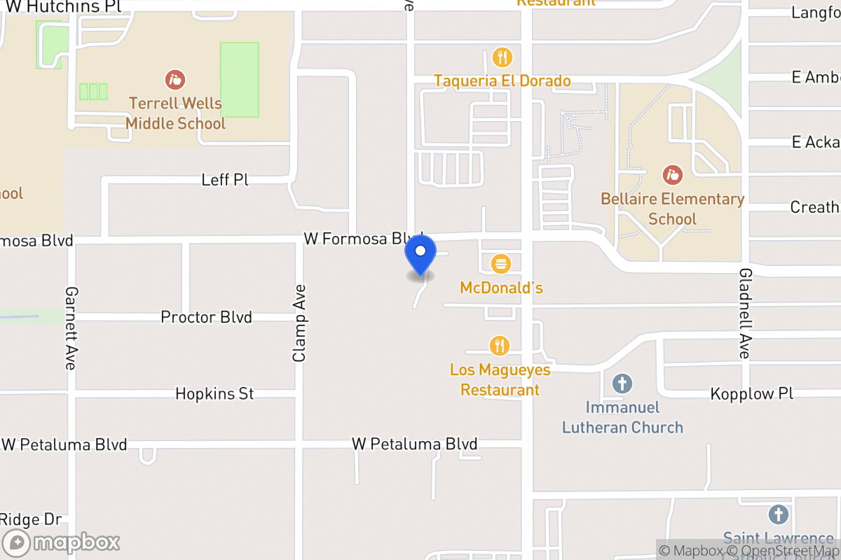 Map of 130 W Formosa Blvd