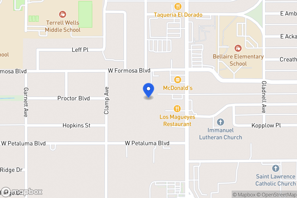 Map of 134 W Formosa Blvd