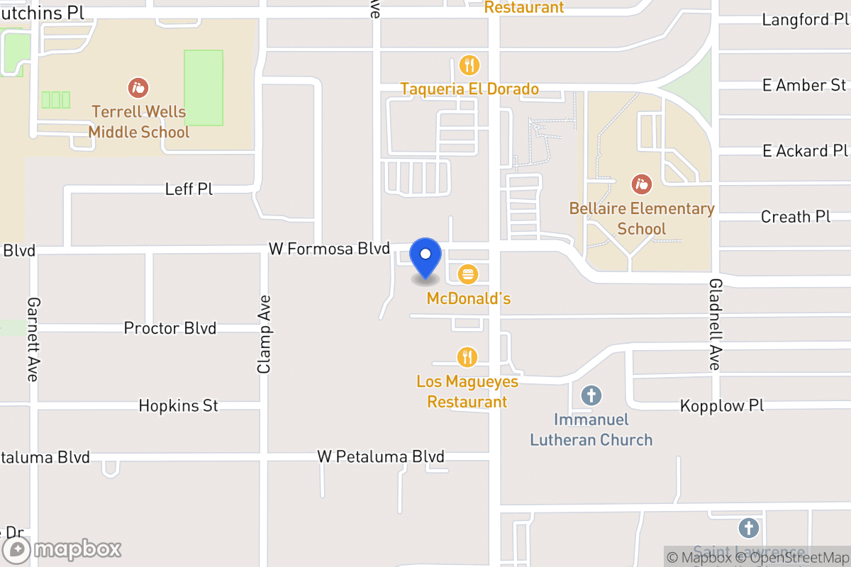 Map of 122 W Formosa Blvd