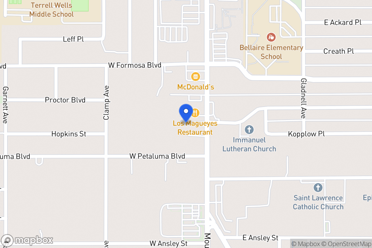 Map of 3751  Pleasanton Rd