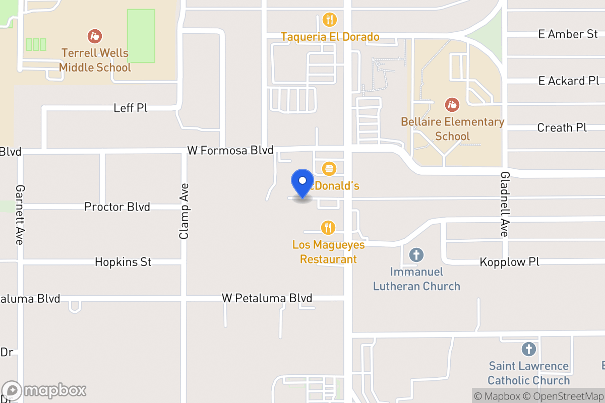 Map of 3735  Pleasanton Rd