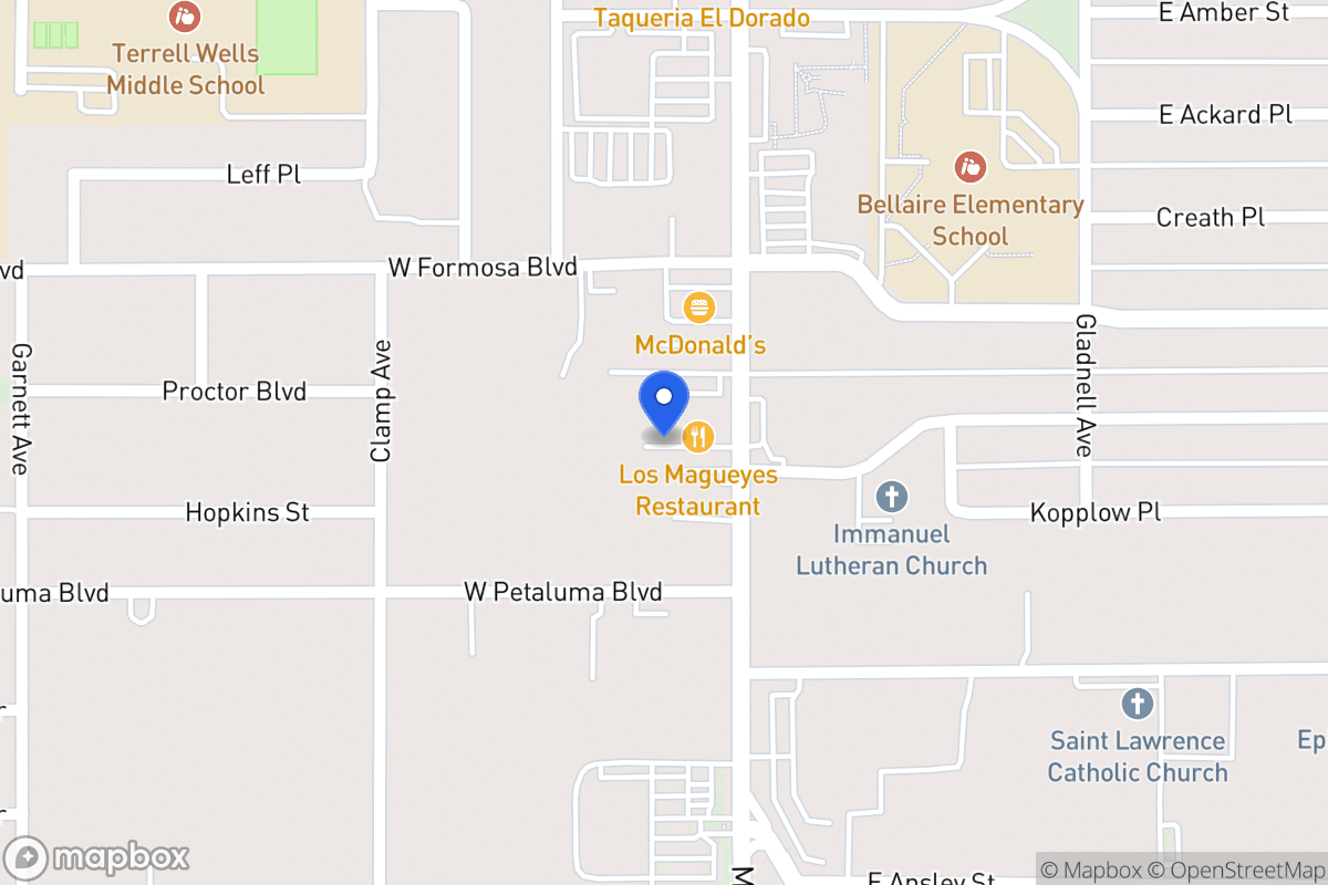 Map of 3743  Pleasanton Rd