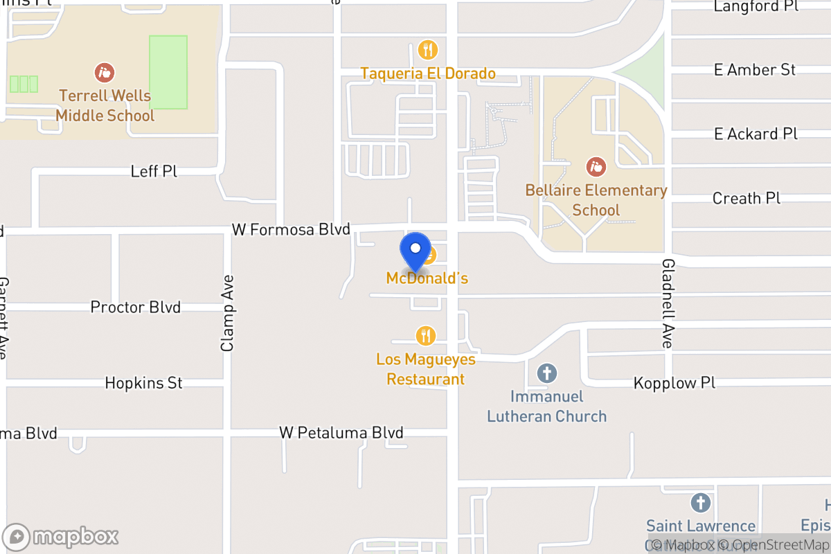 Map of 3719  Pleasanton Rd