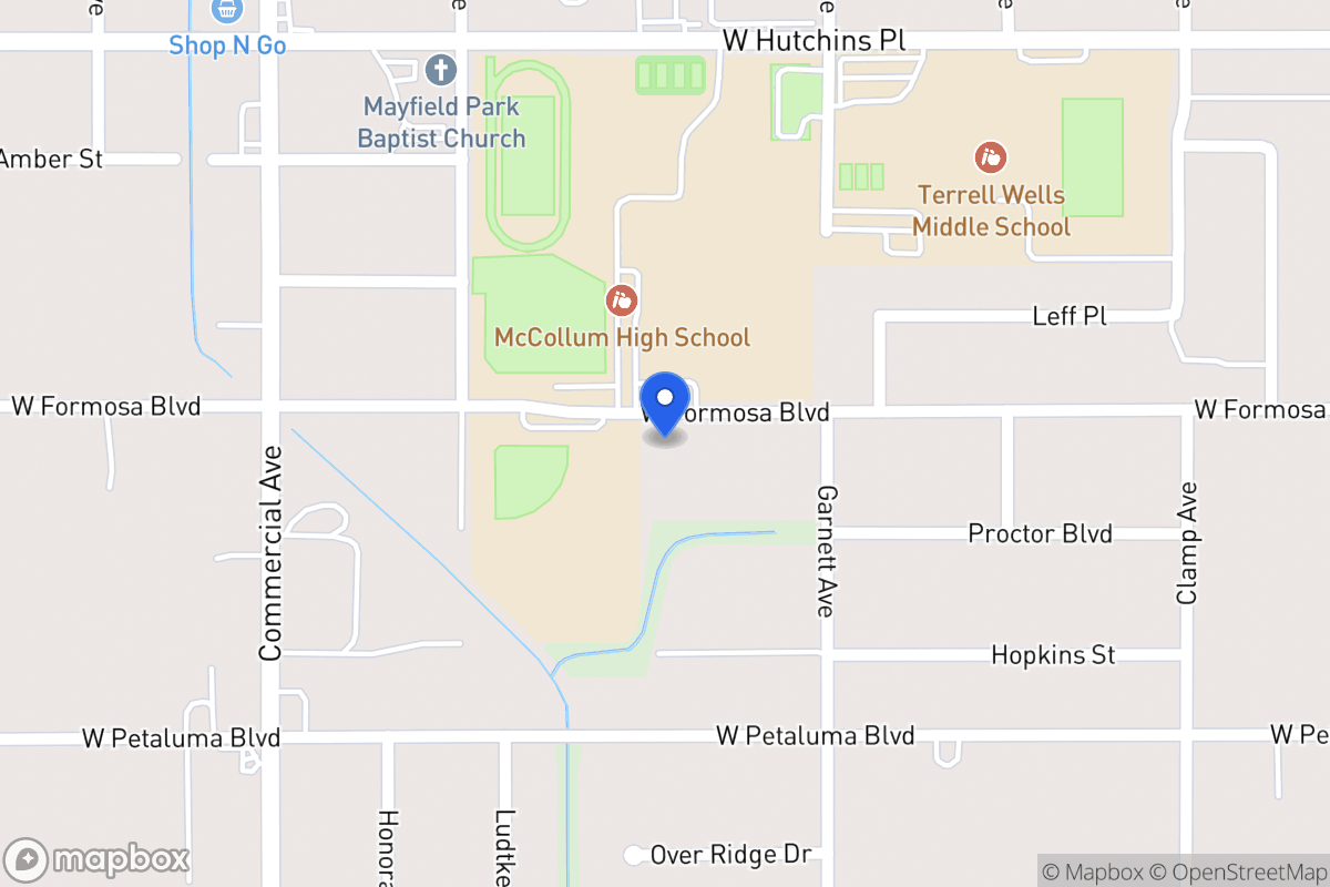Map of 538 W Formosa Blvd