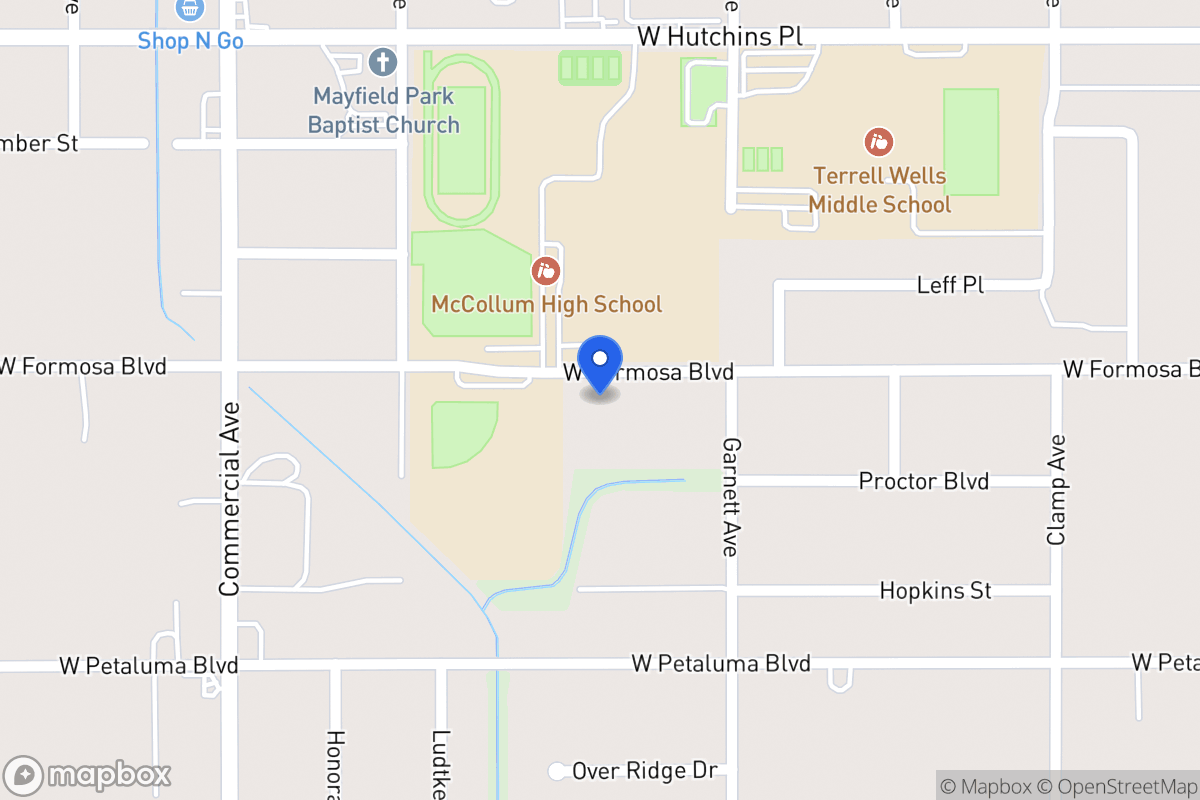 Map of 534 W Formosa Blvd