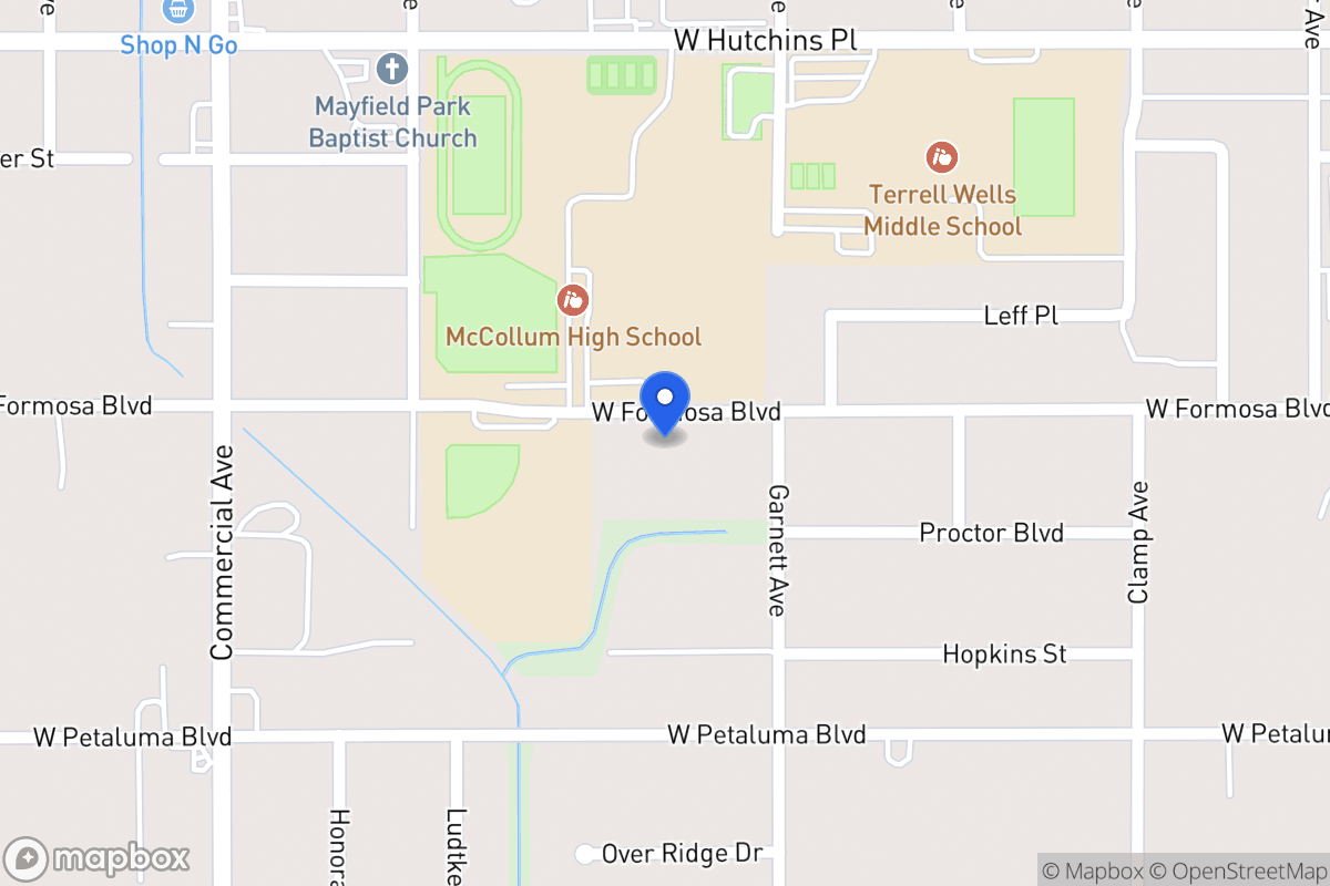Map of 526 W Formosa Blvd