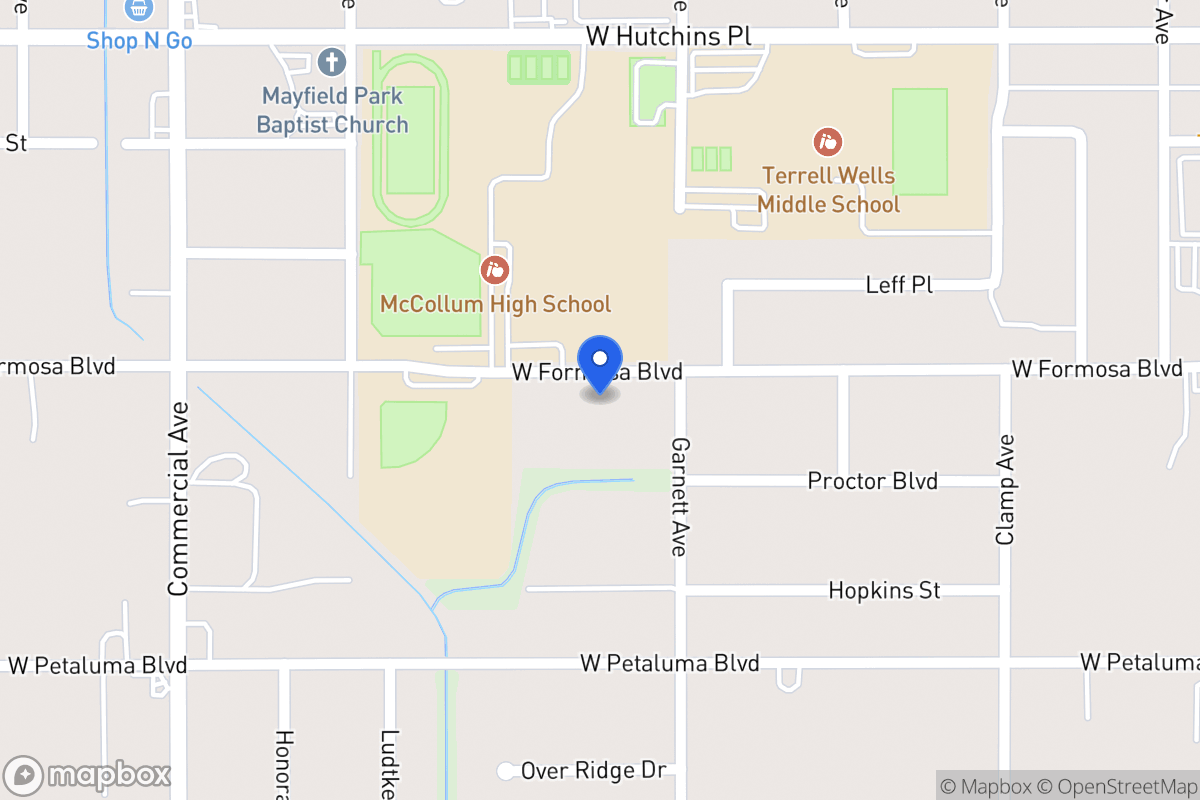 Map of 522 W Formosa Blvd