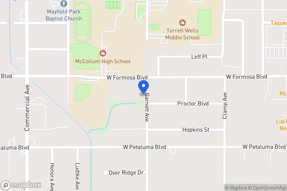 Map of 303  Proctor Blvd