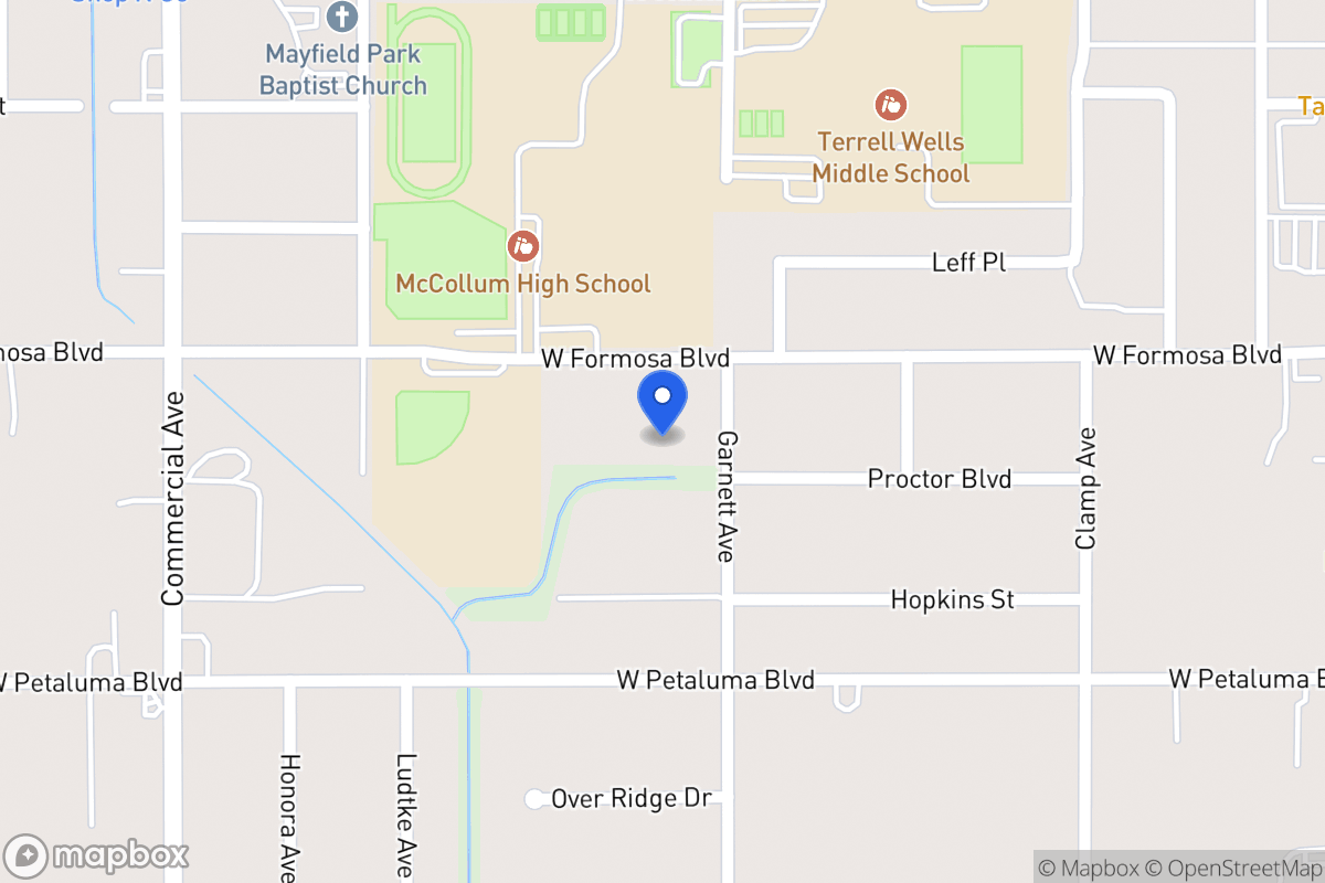 Map of 315  Proctor Blvd