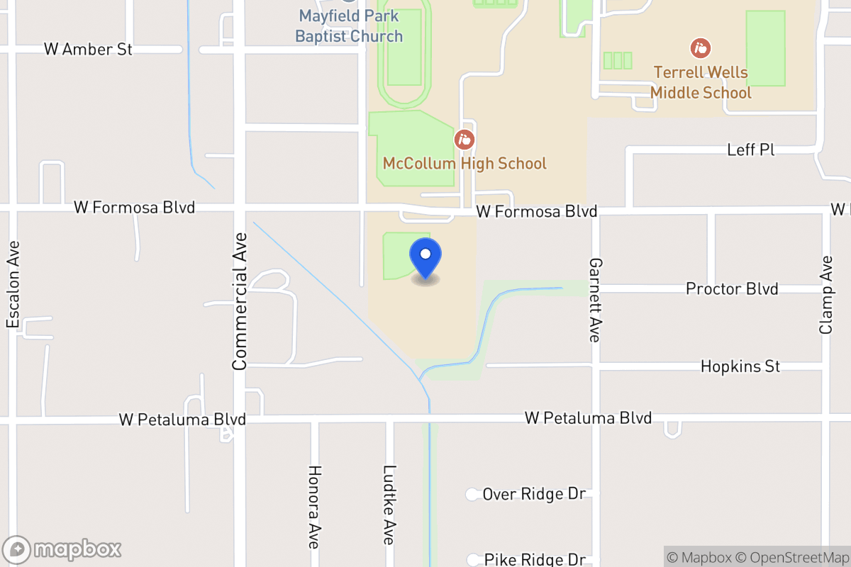 Map of 602 W Formosa Blvd