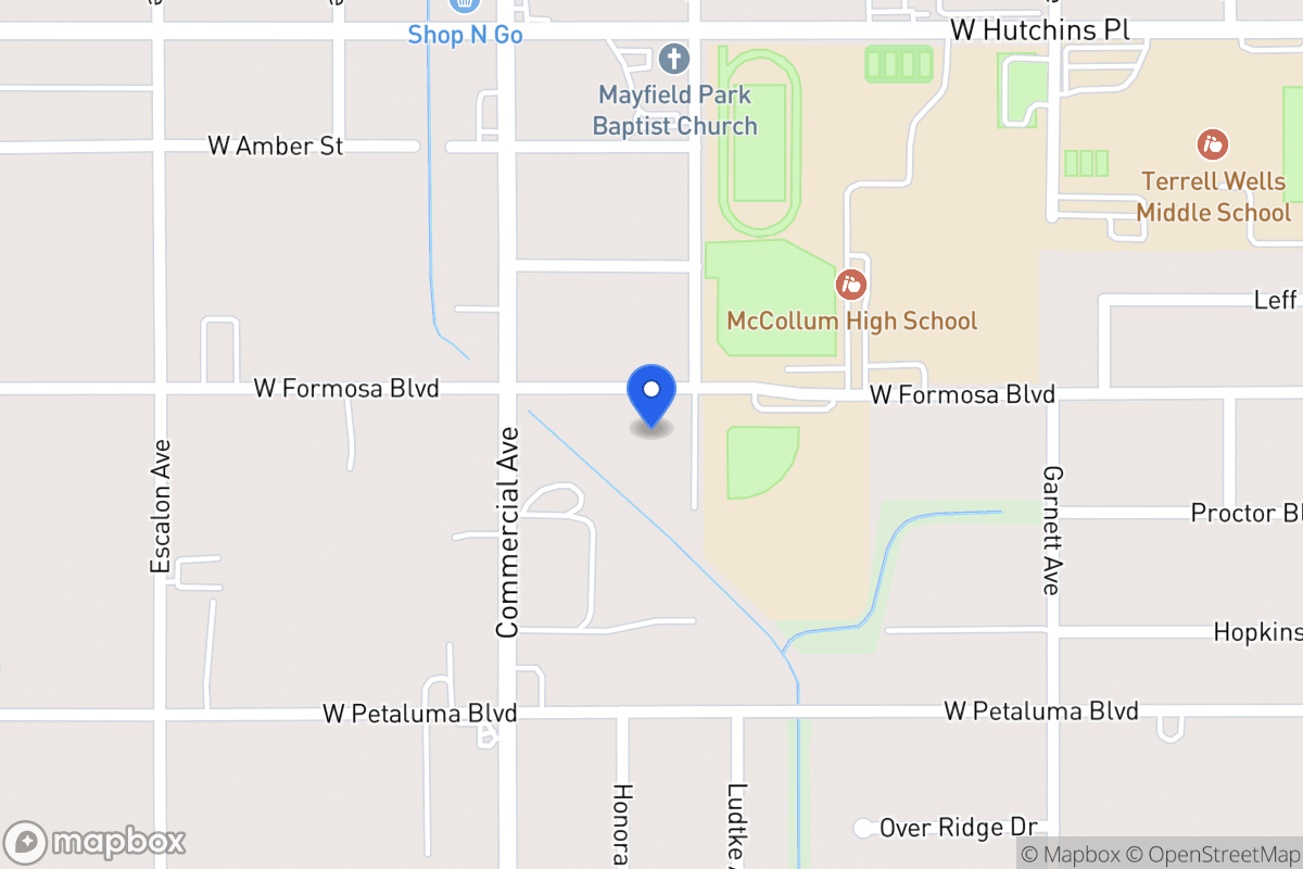 Map of Burton Ave