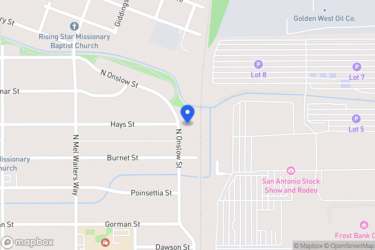 Map of 1226  Onslow Dr