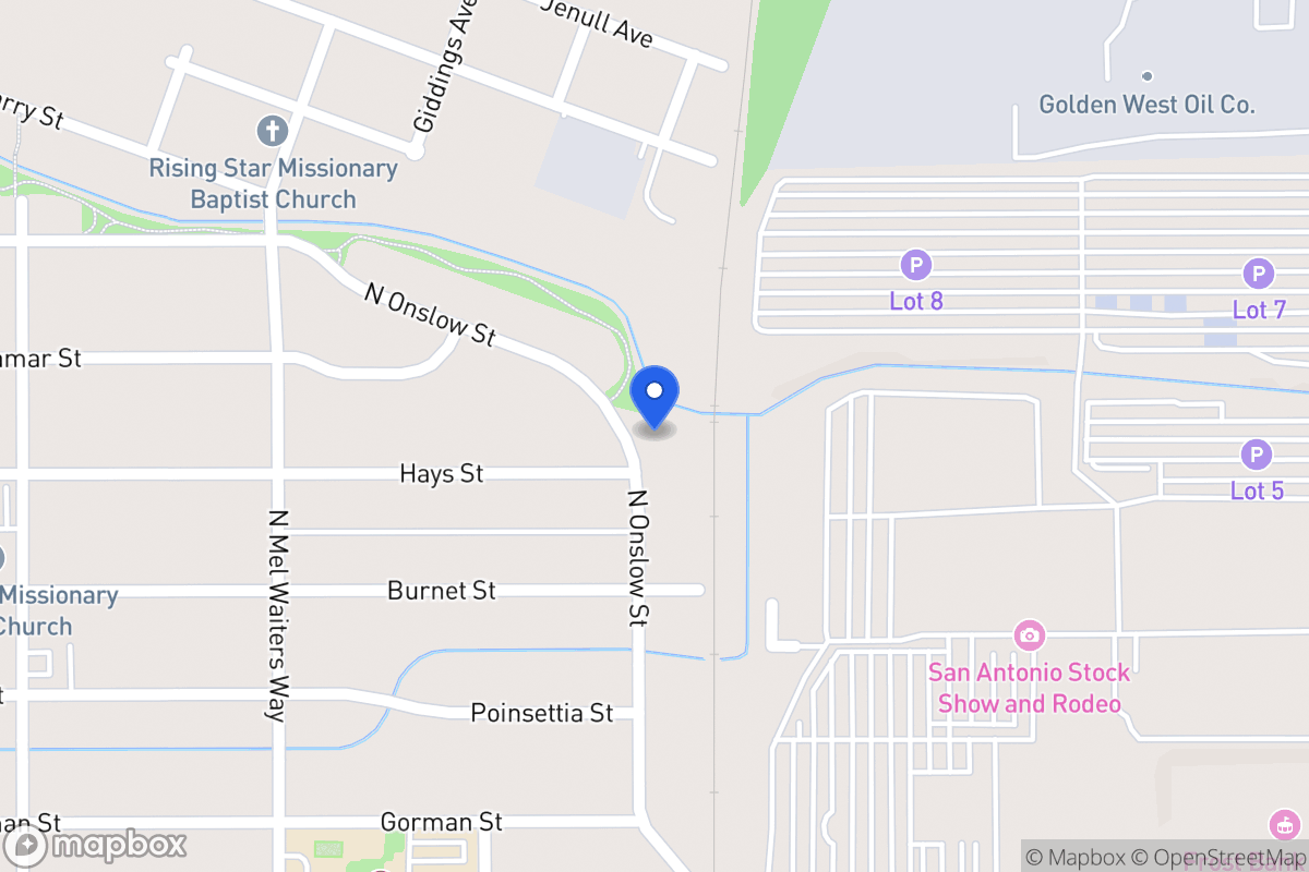 Map of 1306  Onslow Dr