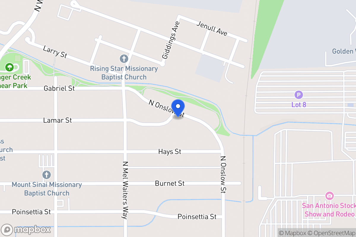 Map of 1355  Onslow Dr