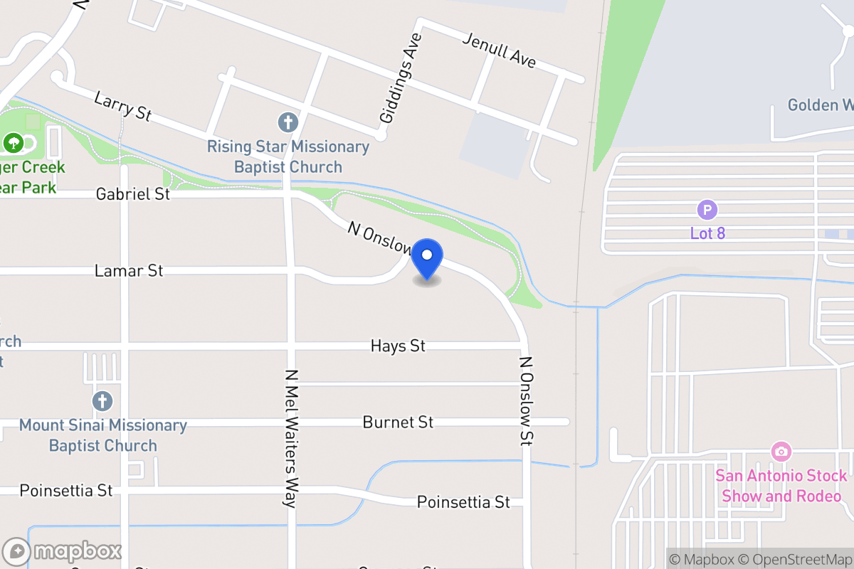 Map of 1351  Onslow Dr